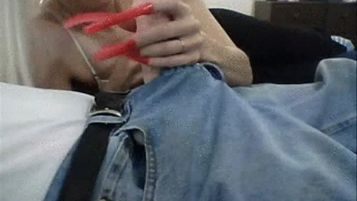 MY RED NAILS, SWEET FACE AND YOUR CUM ALLOVER THEM BOTH