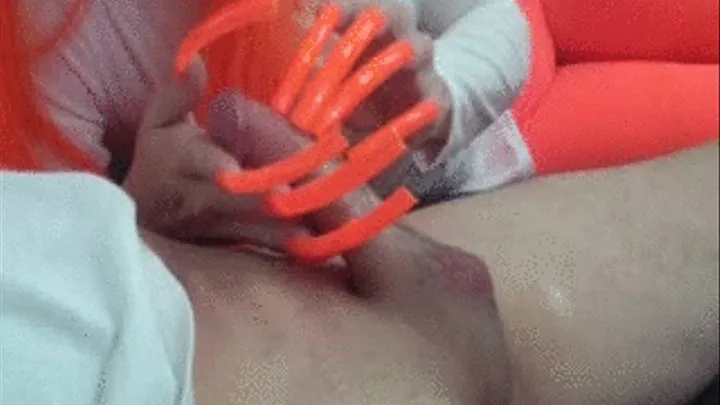 ORANGE FANTASY PEEHOLE PLAY CUMSHOT