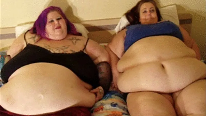 Sinfully Divine SSBBW & SSBBW Xi Winter (over 1000 lbs. combined) -- 2 Fat Ladies Jiggling Into Position