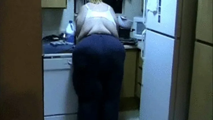 SSBBW Naughty Nickie - Big Fat Gigantic Blonde Doing Housework