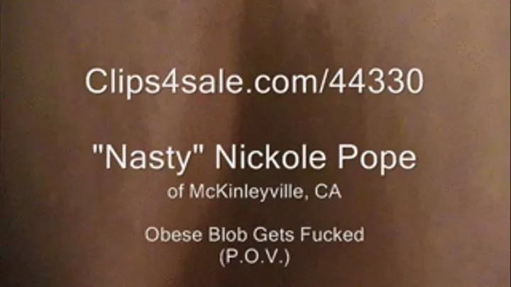 P.O.V. - Obese Woman Gets Fucked From Behind