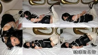 Damsel in Over-knee-socks Bound and Gagged - Alisa Todo in Bondage - Hogtied and Stuffedgagged