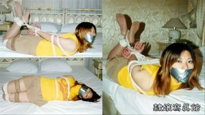 Alisa Todo in Miniskirt Hogtied and Tapegagged