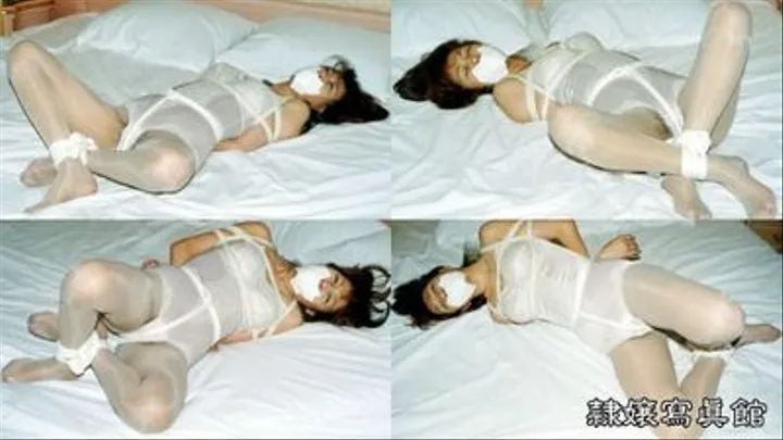 Natsumi Fujii - Bound Girl in Bodysuit - Crotch-Roped and Tapegagged