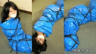 Mummification 3 - Making Mummy with Sheets - Mummification with Blue Sheets