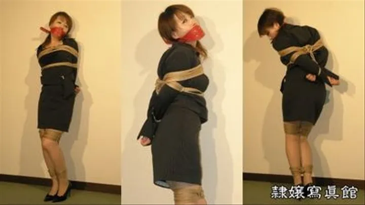 Miki Yoshii - The Secret Garden - Miki in Suits is Stuffed-Gagging