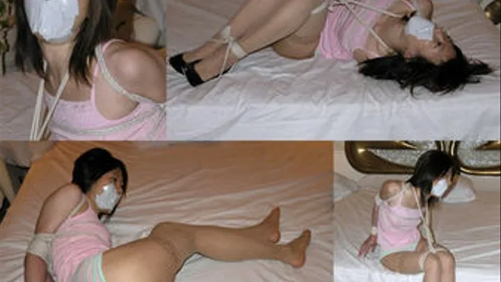 Nanako in Hotpants and Stockings Part2 -Balltied and Tape gagged- (EASM-002-B)