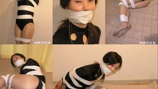 Nanako Bound and Gagged with Tapes in Leotard (EDIS-003)