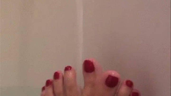 Shower for cute toes