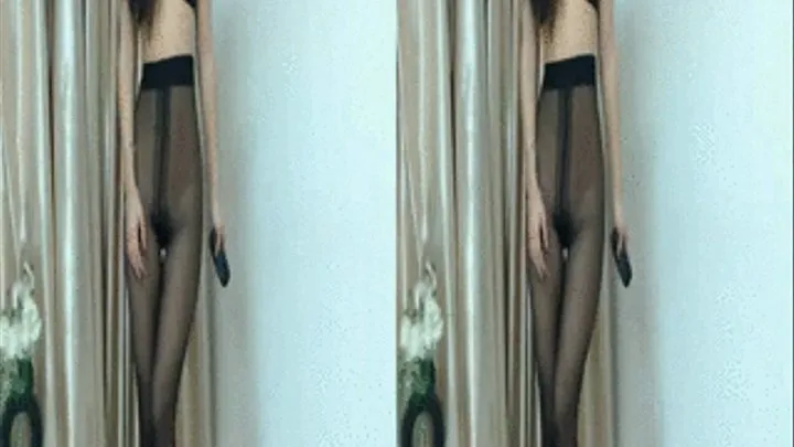 Pantyhose High Heels Invasion 3D side by side