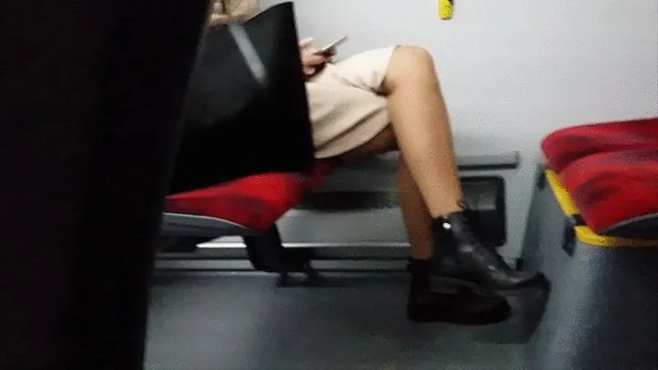 Sexy legs in bus