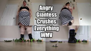 Angry Giantess Crushes Everything