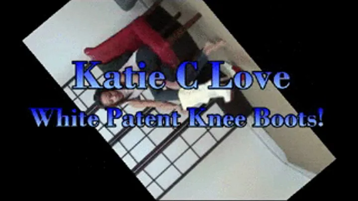 Katie C Love...White Patent Knee Boots!