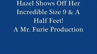 Hazel Shows Off Her Incredible Size 9 & A Half Feet!