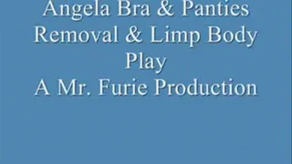 Angela Bra & Panties Removal and Body Play