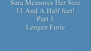 Sara Measures Her Size 11 & A Half Feet! Pt. 1