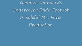 Goddess Damiana's Undercover Dildo FootJob