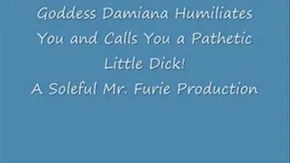 Goddess Damiana Humiliates You & Call You A Pathetic Dick