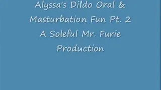 Alyssa Dildo, Oral & Masturbation Fun! Pt. 2 Res