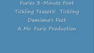 Furies 3-Minute Foot Tickling Teasers! Tickling Damiana's Feet