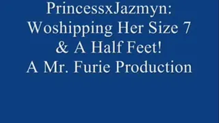 PrincessxJazmyn: Worshiping Her Size 7 & A Half Feet!