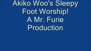 Akiko Woo's Tired Foot Worship!