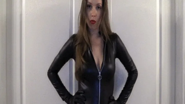 Catsuit Boots POV Sloppy Blowjob