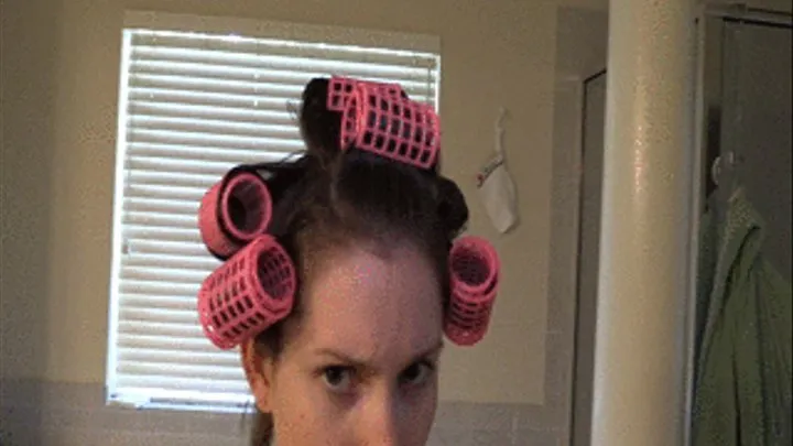 POV HJ BJ Cum In Hair Curlers Hairwashing