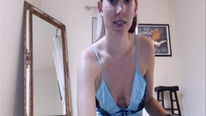 WEBCAM: Satin Dress Striptease BTS Vibrator Masturbation