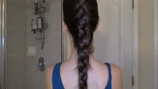 French Braid POV Blowjob Hair Cumshot