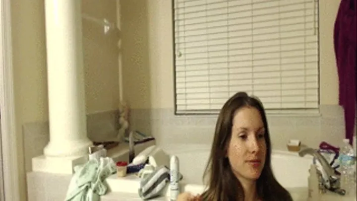 WEBCAM: Bathtub Shaving Foot Scrubbing