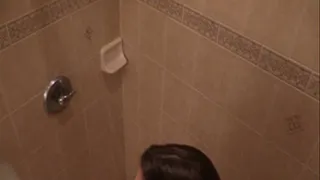 Voyeur Spying Hairwashing Shower