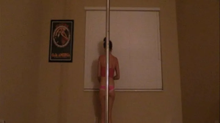 Pink Lingerie Poledancing Striptease