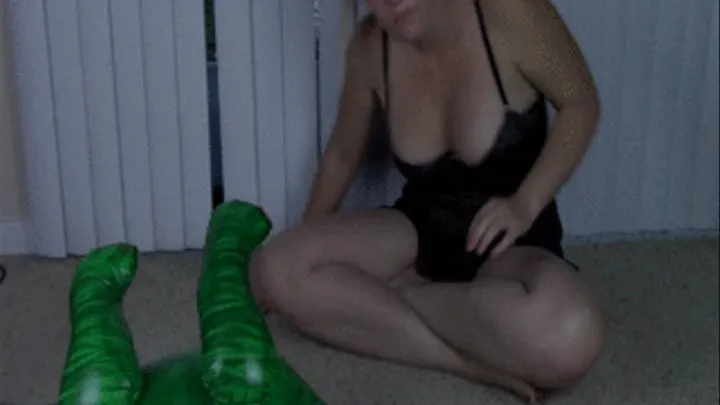 Vanda Deflates Her Dinosaur