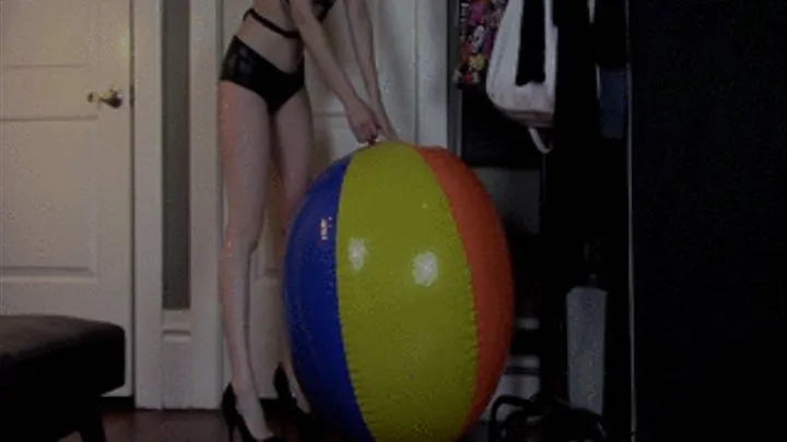 Wetlook Sitting Deflation Of My Multicolored Beach Ball