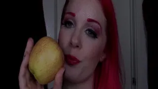 Masturbating With An Apple In My Mouth