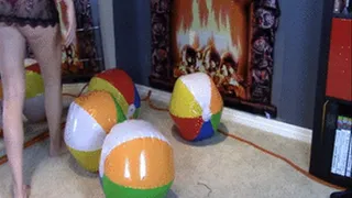 Deflating Beach Balls