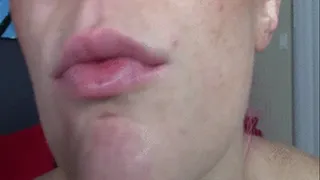 Square Lips And Licking Teeth