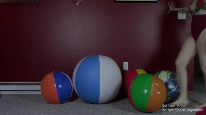 Deforming Some Beach Balls By Rolling And Bouncing On Them
