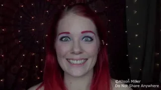 Making Smiling and Grinning Faces While Encouraging You To Masturbate