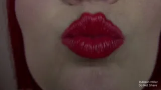 Square Lips and Smeared Lipstick