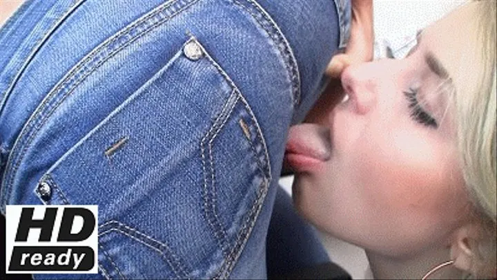 Sexy jeans lesbians and hot kisses