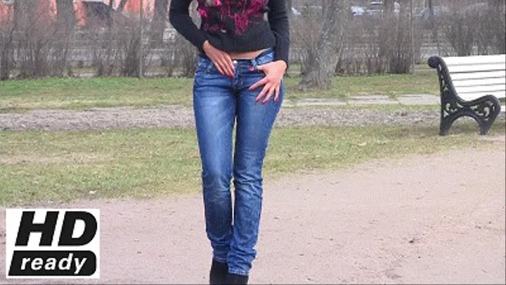 Jeans ass in the park