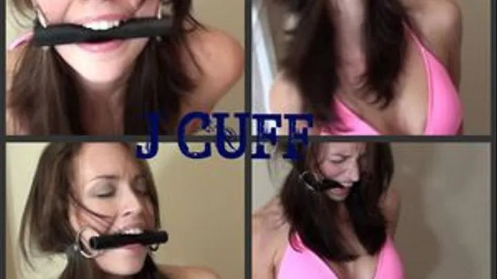 Bella cuffed and bit gagged