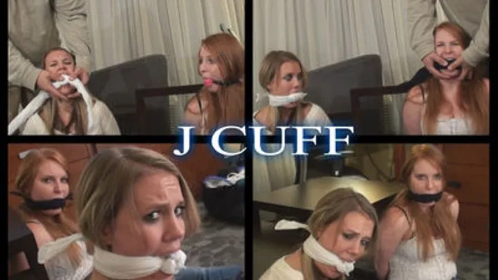 Samantha & Scarlett: 2 girls, 2 cuffs and 2 bandanas (on screen gagged)