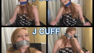 Ivey chair taped, OTM and wrap-around tape gagged