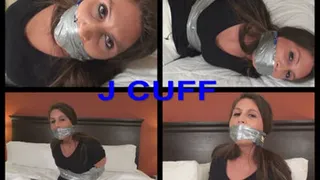 Victorya bed taped and double gagged (full version )