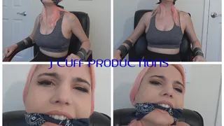 Celeste Hill: Chair taped & cleave gagged (Part 1)
