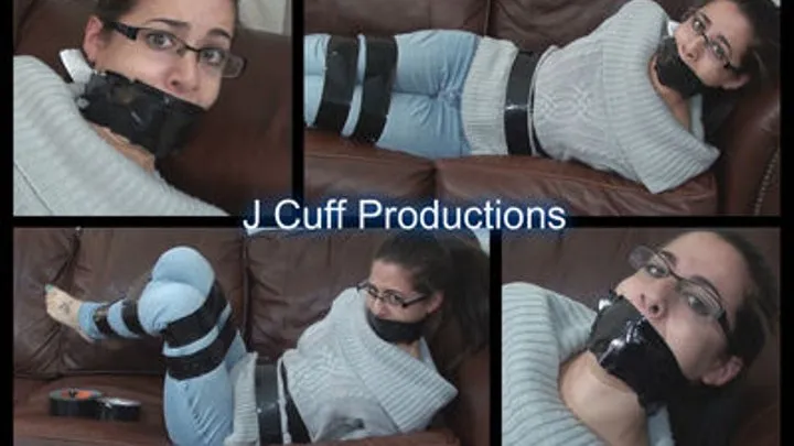 Mila Hernandez: Duct taped and wrap-around double gagged