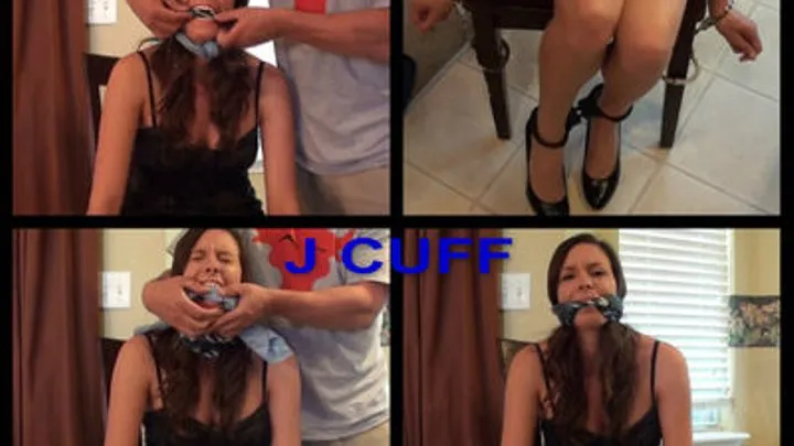 Chair cuffed and on screen gagged (two times!)